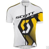 Scott RC Pro Jersey Short Sleeve White/ Yellow RC
