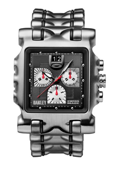Oakley Minute Machine Watch Black Dial/ Titanium Bracelet
