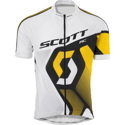 Scott RC Pro Jersey Short Sleeve White/ Yellow RC