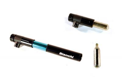 Bianchi C02 Inflator Combined With Mini Mtb Pump + Co2 16gr Cart