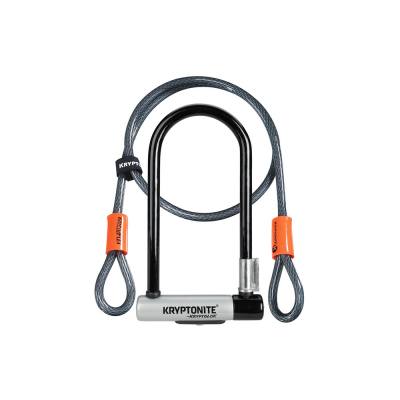 Kryptonite Kryptolok Standard U-Lock With 4 Foot Kryptoflex Cabl