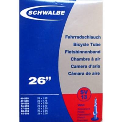 Schwalbe 26 x 1.5/2.5 Inner Tube Presta Valve SV13