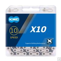 KMC X10 10 Speed Chain Silver / Black 114L