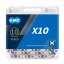 KMC X10 10 Speed Chain Silver / Black 114L
