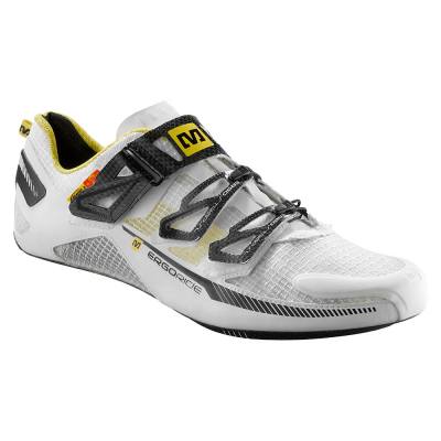 Mavic Huez Road Shoes White/ Black/ Yellow Mavic