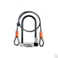 Kryptonite Kryptolok Standard U-Lock With 4 Foot Kryptoflex Cabl