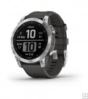 Garmin Fenix 7 Standard Edition Silver Graphite Band