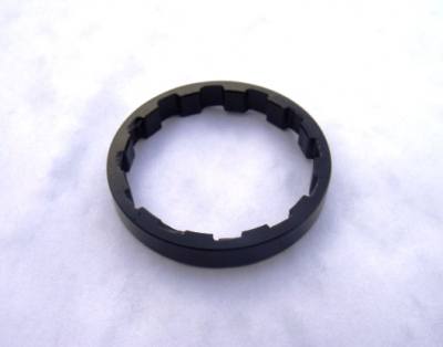 System Ex Alloy Headset Spacer Black 5mm 1 1/8