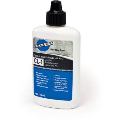 Park Tool CL-1 - synthetic blend chain lube with PTFE 4 oz / 12