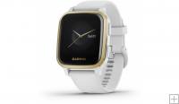 Garmin Venu Sq GPS Smartwatch Light Gold with White Band