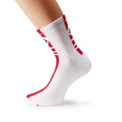 Assos Mille Summer Socks Red Swiss