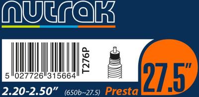 Nutrak 27.5 X 2.2-2.5 Presta Tube 650B