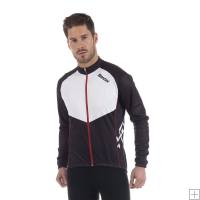 Santini Kines lange Ärmel Jersey schwarz/weiss