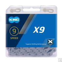 KMC X9 Grey 9 Speed Chain