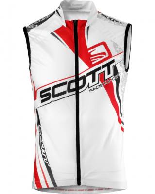 Scott RC Pro Sleeveless Jersey (White/Red)