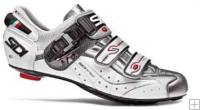 Sidi Genius 6.6 Carbon White/Chrome Shoe