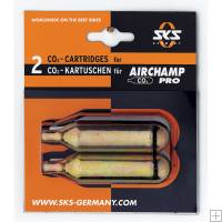 SKS: Pack of 2 CO2 cartridges - non-threaded - 16 g