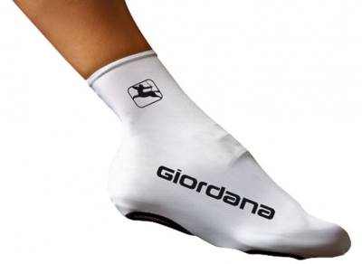 Giordana Lycra Shoe Cover With Zip Silver Size Medium