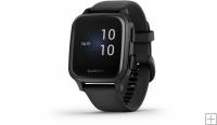 Garmin Venu Sq Music GPS Smartwatch Slate with Black Band