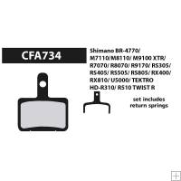 EBC Disc Brake Pads CFA734 For Shimano Post 2018