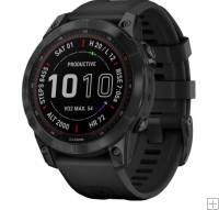 Garmin Fenix 7 Sapphire Solar Black DLC Titanium Black Band