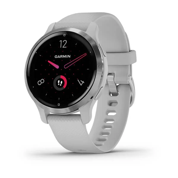 Garmin Venu 2S GPS Smartwatch Silver With Mist Gray Case
