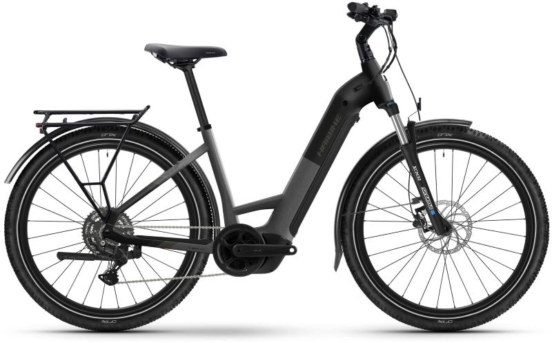 Haibike Trekking 3 Electric Bike Low Step Dark Silver Stardu...