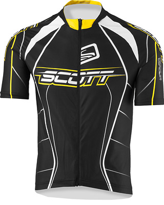 Scott RC Pro Short Sleeve Jersey (Black / Yellow)