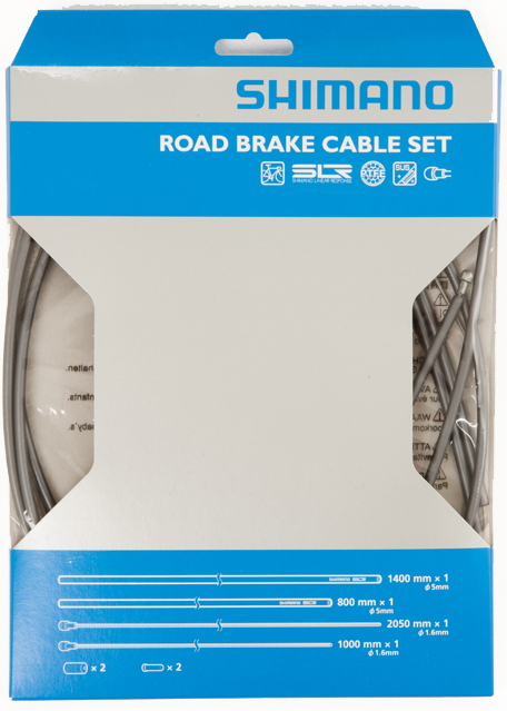 Shimano Road Brake Cable Set With PTFE Coated Inner Wire - H...